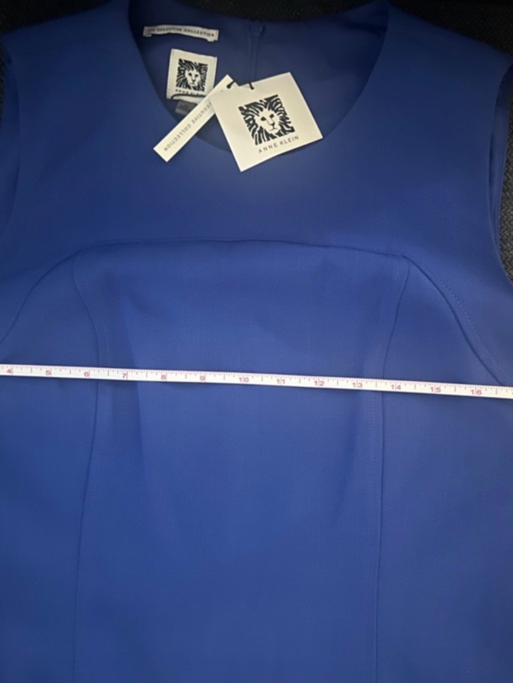 NWT Anne Klein Royal Sapphire Sheath Dress Size 12 Executive Collection - Picture 6 of 6